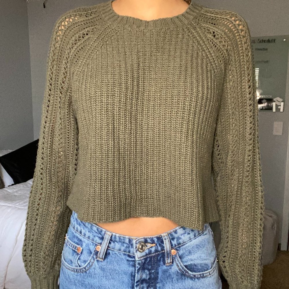 Green American Eagle Sweater